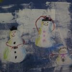 snowmen at night