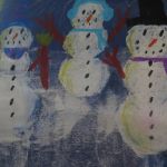 snowmen at night