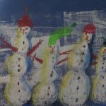 snowmen at night